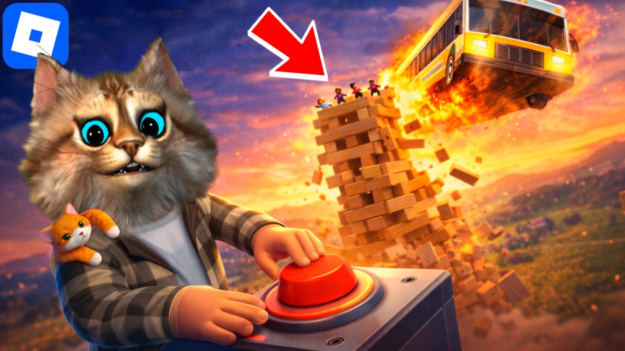 САМАЯ ОГРОМНАЯ ДЖЕНГА В ROBLOX 😱 смотреть онлайн