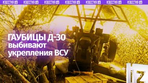 Расчеты Д-30 вынесли опорники ВСУ в Запорожской области: кадры боевой работы