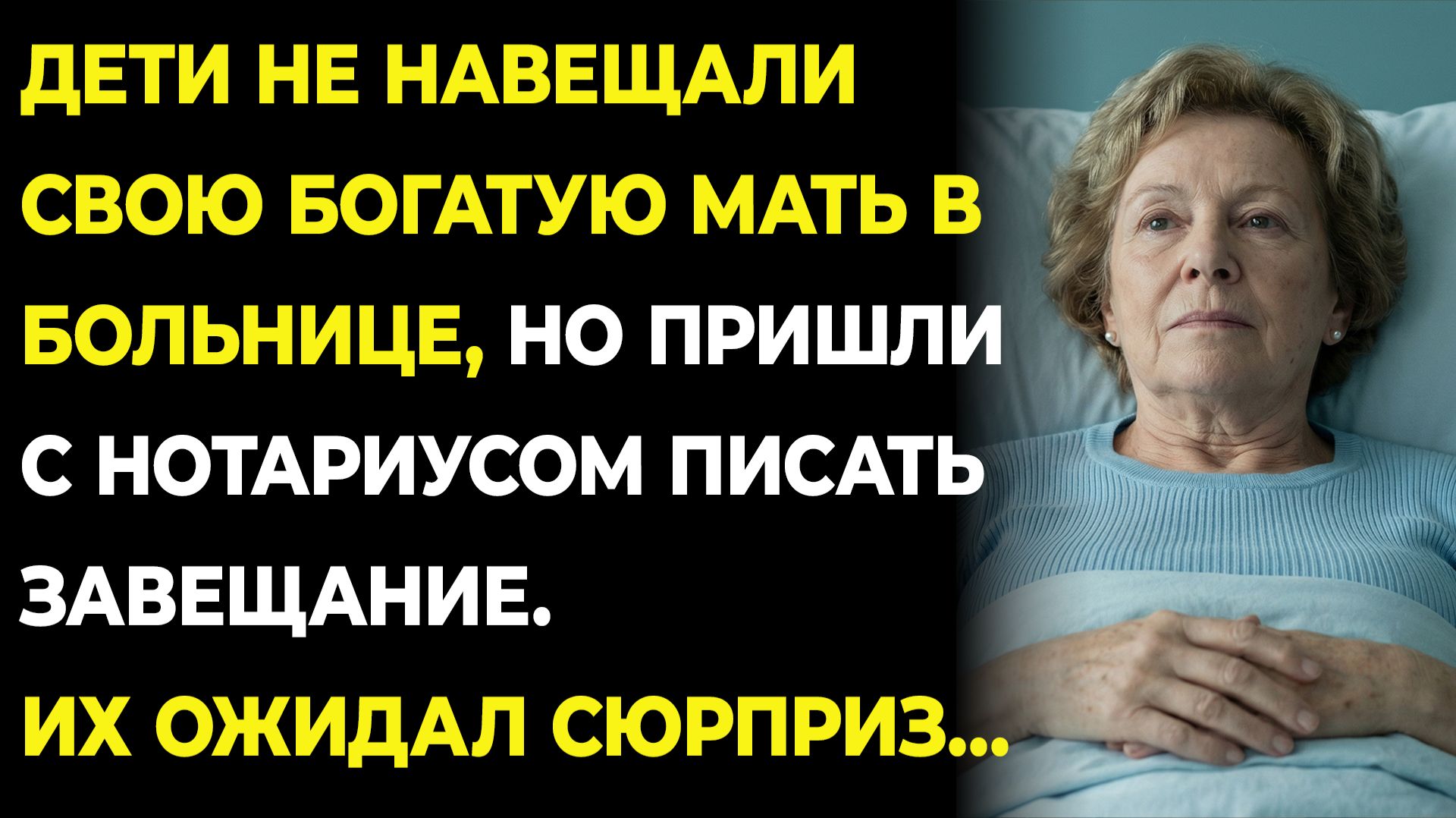 Дети игнорили больную маму, но пришли с нотариусом, чтобы оформить завещание. Их ждал сюрприз… смотреть онлайн
