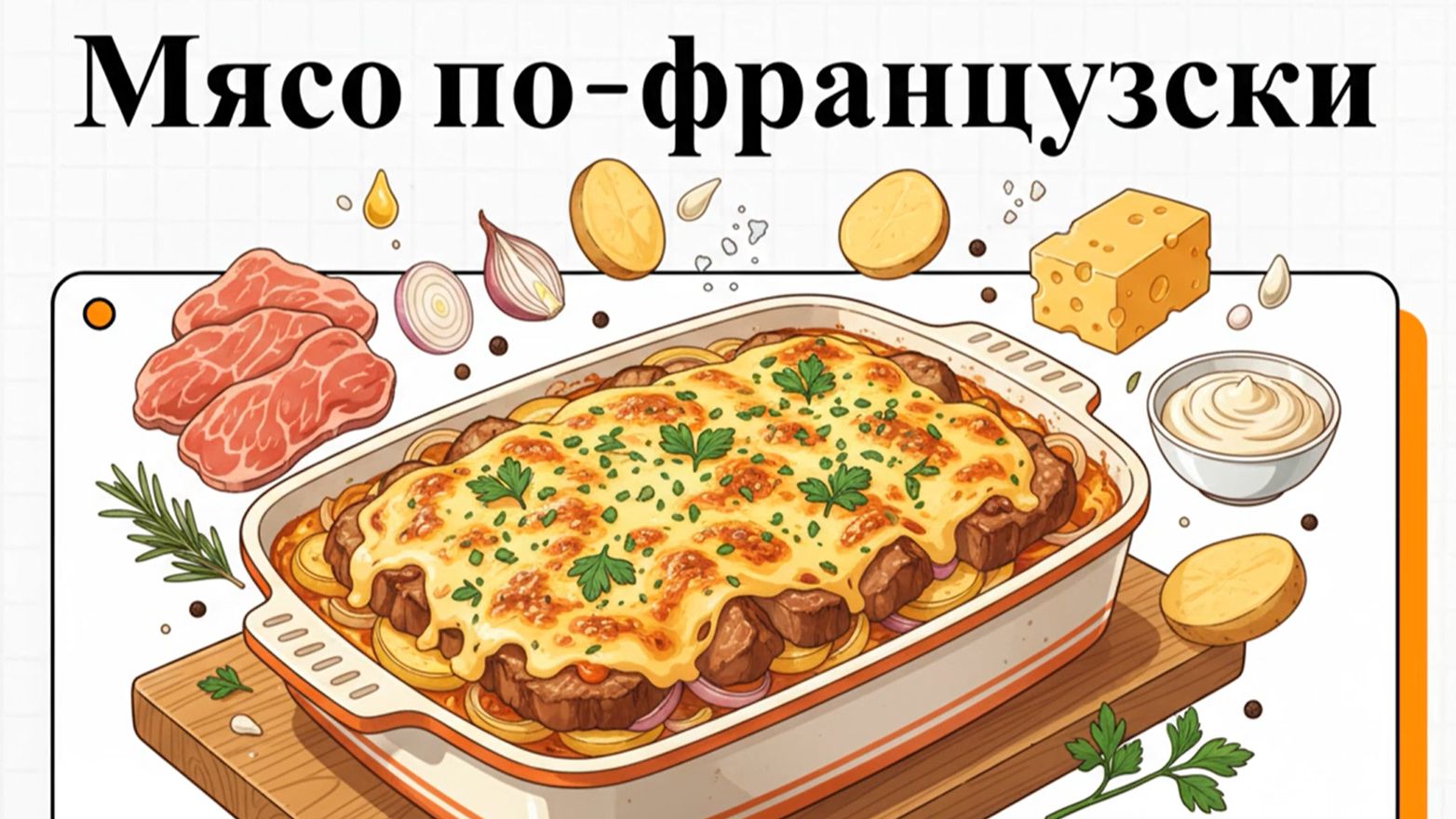 Как приготовить Мясо по-французски в духовке с картошкой Как приготовить Мясо по-французски в духовке с картошкой