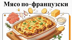Как приготовить Мясо по-французски в духовке с картошкой