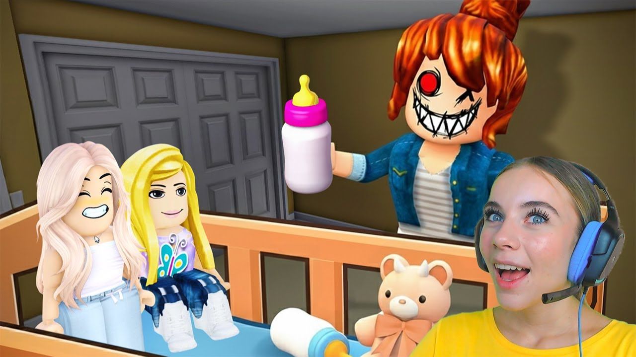 НАС УДОЧЕРИЛА ЗЛАЯ НЯНЯ в ROBLOX! С АЛЁНОЙ
