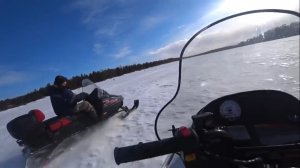 Снегоход Тайга Атака с двигателем K6A. Архив.