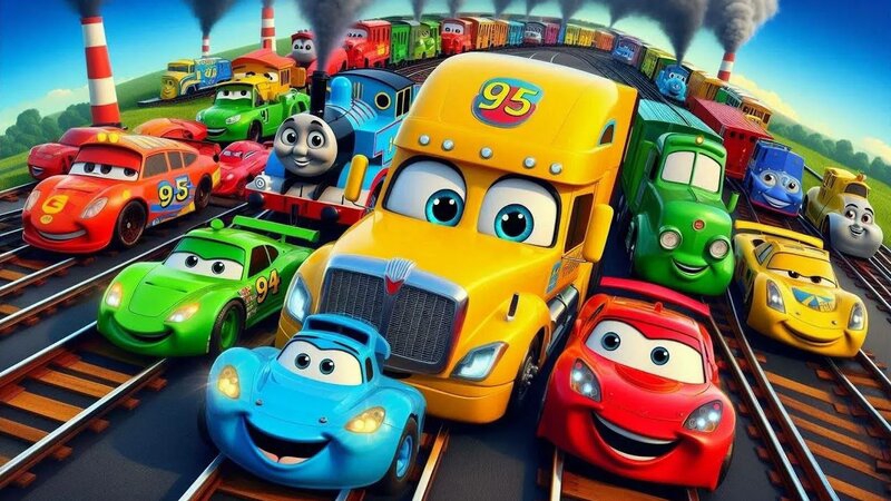 МУЛЬТИКИ ПРО МАШИНКИ 🚗 МОЛНИЯ МАКВИН И МЕЖКОНТИНЕНТАЛЬНАЯ ГОНКА. НОВЫЕ ТАЧКИ, НОВЫЕ ВЫЗОВЫ смотреть онлайн