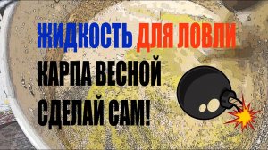 Жидкость для ловли карпа весной. Своими руками!