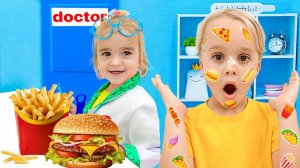 Дети учатся хорошим привычкам и здоровому питанию.