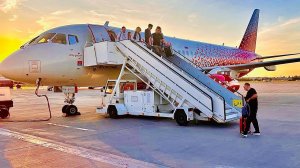 Superjet 100 | Москва — Санкт-Петербург | а/к Россия | Moscú-San Petersburgo| Rossia |