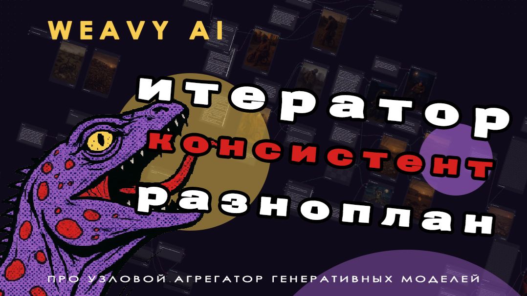 Weavy AI ✨ 8. Текстовый итератор для консистента в разноплане