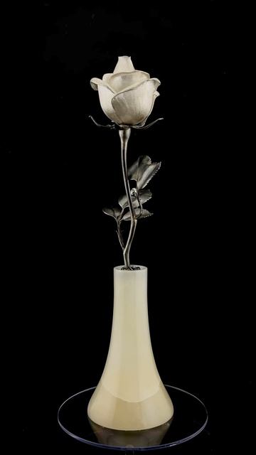 «Роза» — серебро с чернением + оникс (ИВМА)