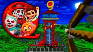 Я Нашёл Базу Райдера EXE Скай и Эверест Щенячий Патруль в Майнкрафт Мультик