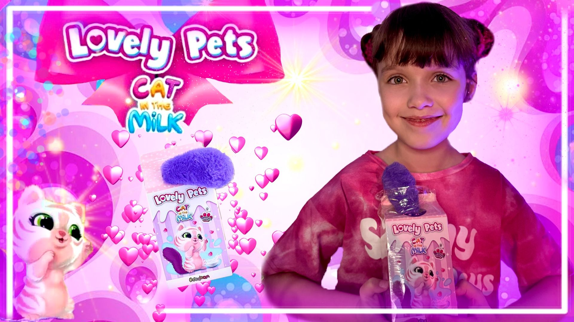 Распаковка Sbabam Lovely Pets Cat In The Milk смотреть онлайн