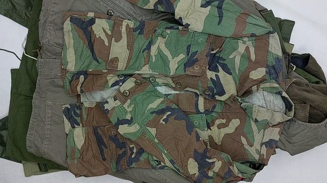41561 Военная одежда микс, 7пак, Mix Army Clothing, секонд (extra) оптом смотреть онлайн