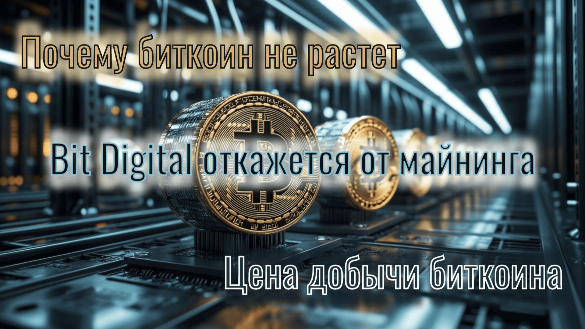 Почему биткоин не растет / Bit Digital откажется от майнинга биткоина / Цена добычи биткоина