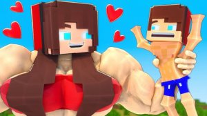У меня появилась Мускулистая ПОДРУГА В МАЙНКРАФТЕ, МУЛЬТФИЛЬМ