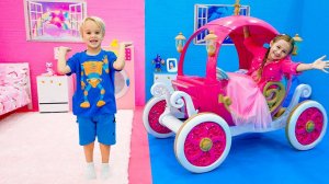 Крис и Николь - Челлендж розовый против синего.