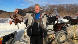 Открыли сезон по крабу остров Сахалин  или крабы монстры-2026!