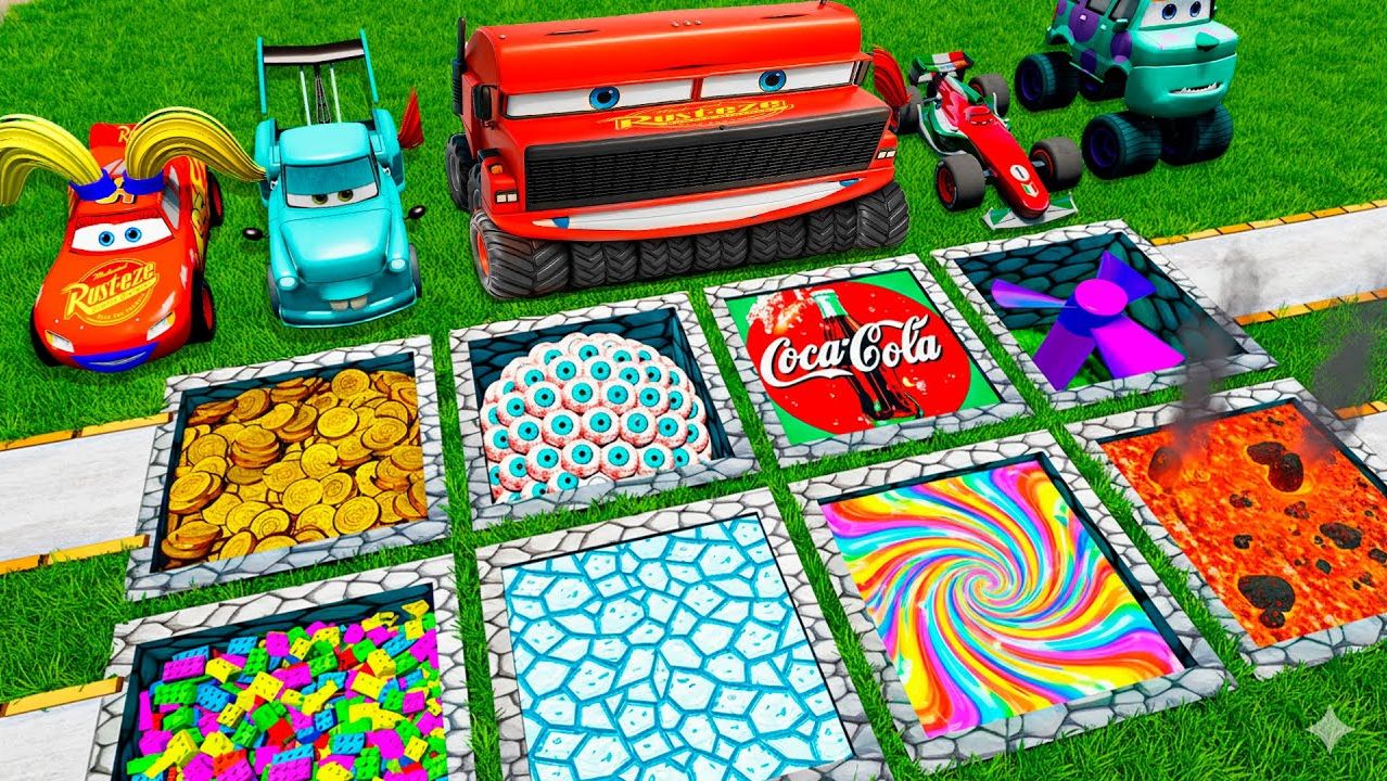 Машинки летают и прыгают! Развивающие мультики Машины помощники. Мультфильмы про машинки смотреть онлайн