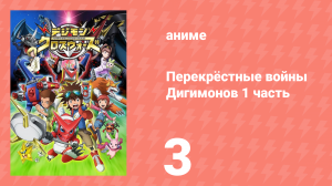 Перекрёстные войны Дигимонов 1 часть 3 серия (аниме-сериал, 2010)