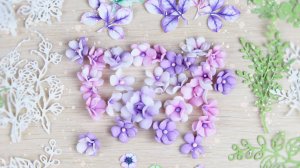 Как я делаю декор для открытки валентинки (цветы из фоамирана, бумажные веточки и листья)🌸