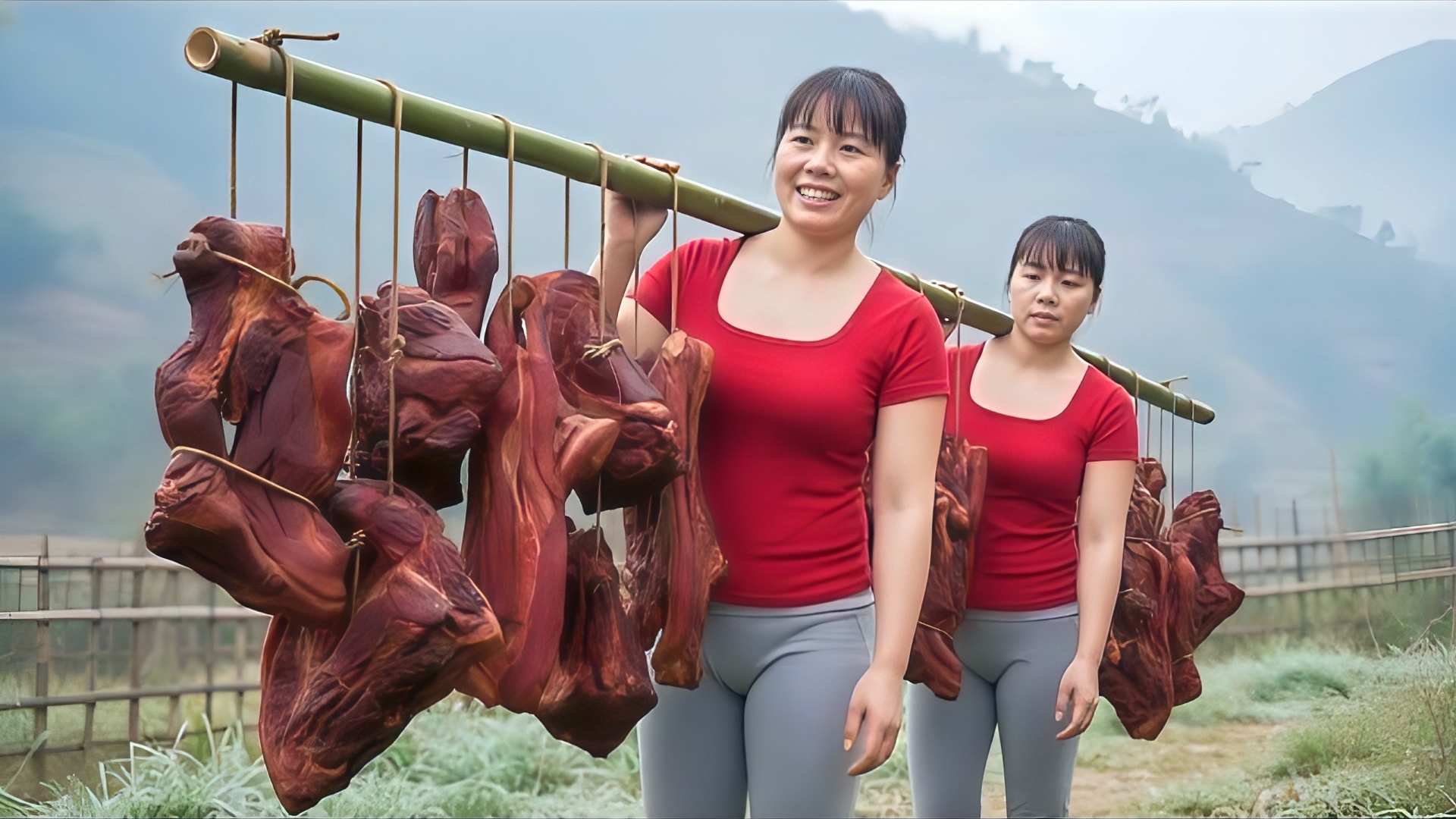 Морозным утром иду на рынок. Продаю копченую свинину, копченую рыбу и приношу домой щенка. Фуонг смотреть онлайн