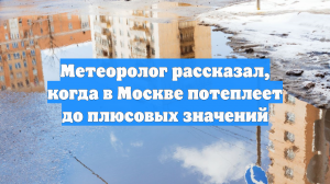 Метеоролог рассказал, когда в Москве потеплеет до плюсовых значений