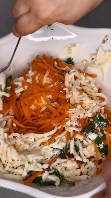 Самый простой салат с морковью пп