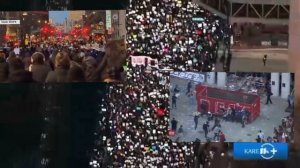 Сотни тысяч человек вышли на улицы городов США на акции протеста против действий иммиграционной...