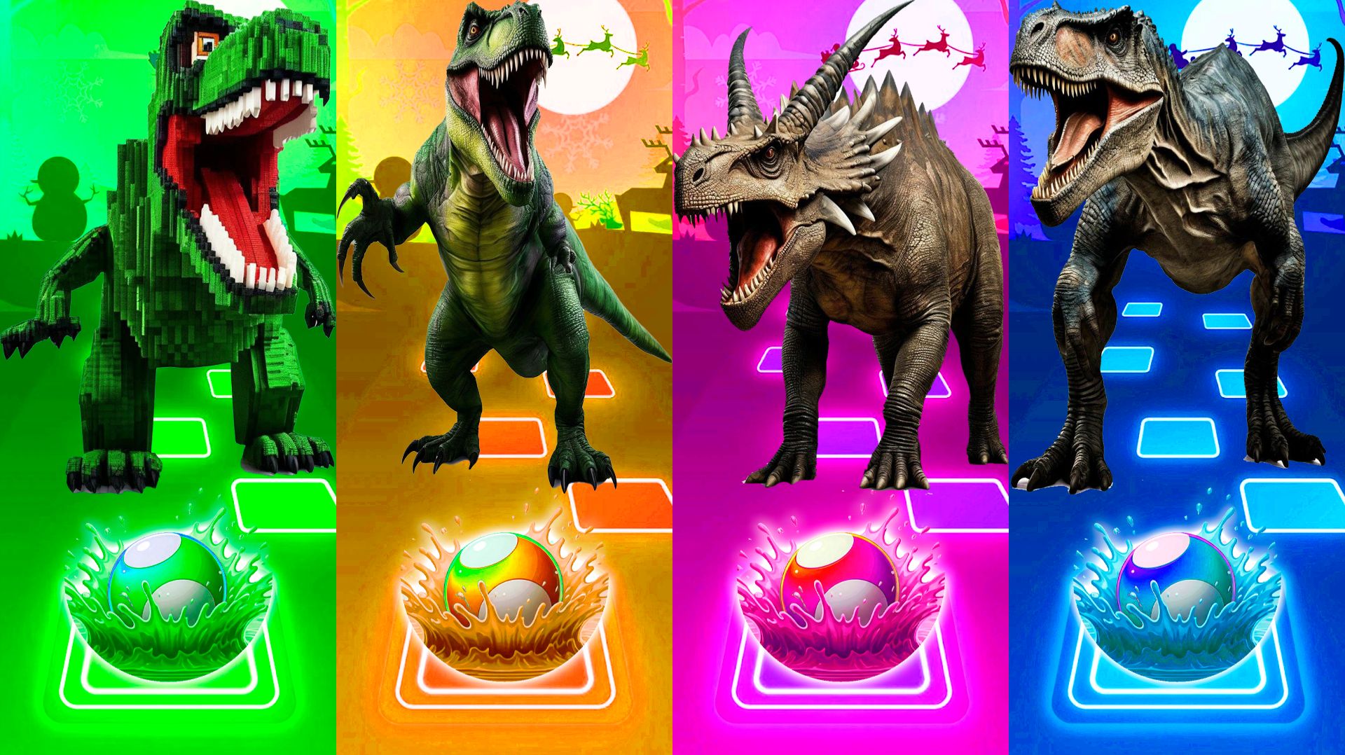 Coffin Dance Динозавры 307 уровень - Мультики про Динозавров | МУЛЬТФИЛЬМЫ ДИНОЗАВРЫ в Tiles Hop смотреть онлайн