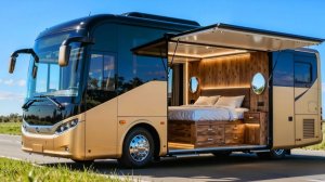 Пара превращает автобус в роскошный дом на колёсах.