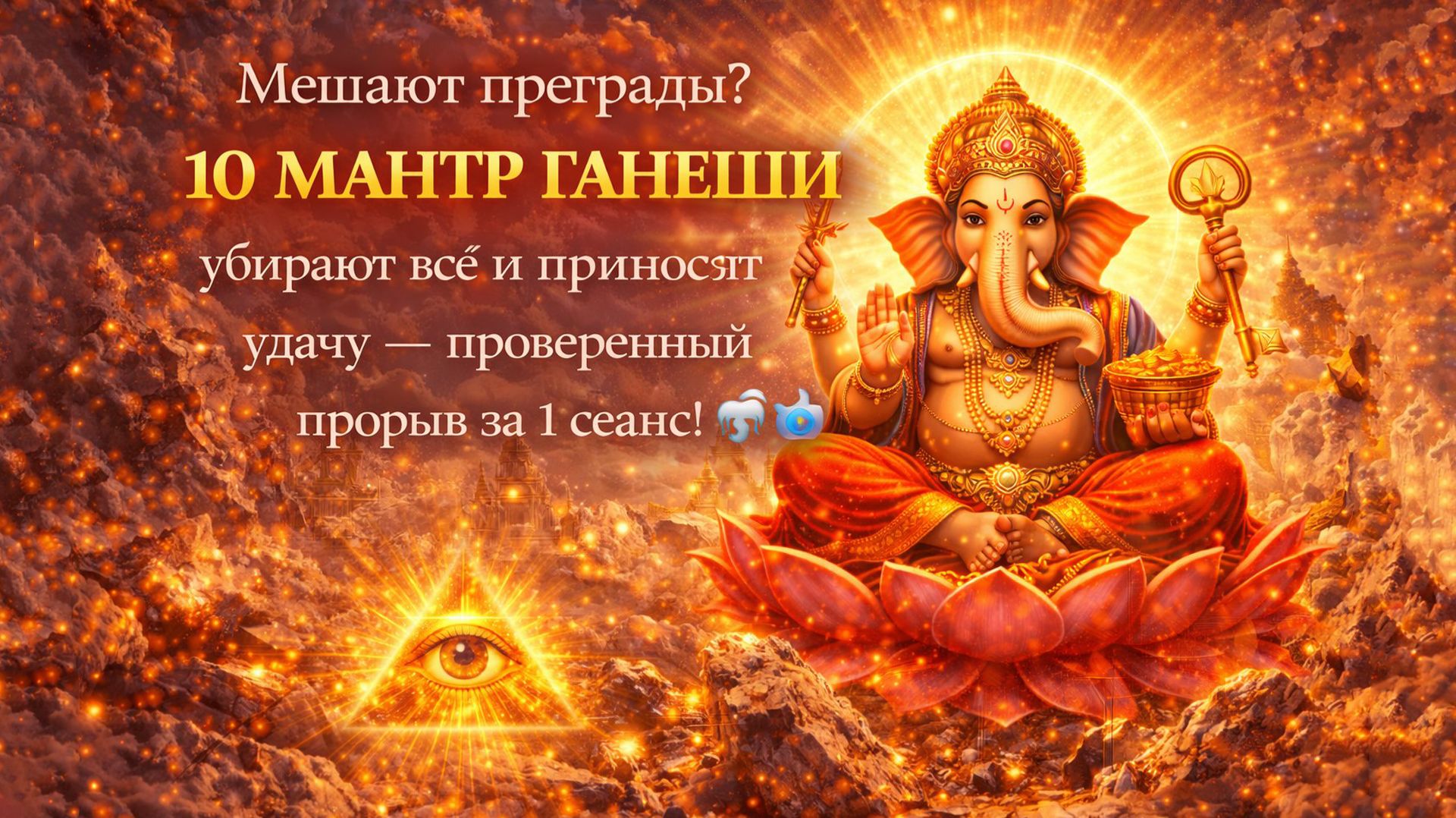 Мантры Ганеши: Убрать Все Преграды и Привлечь Удачу? Проверенный Прорыв за 1 Сеанс! 🐘💫🔥 смотреть онлайн