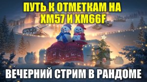 Путь к отметкам на ХМ57 И ХМ66F - Вечерний стрим в рандоме #tanksblitz