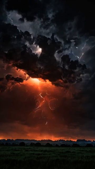 ⚡ Свет молний в ночном небе — магия грозы и сила природы