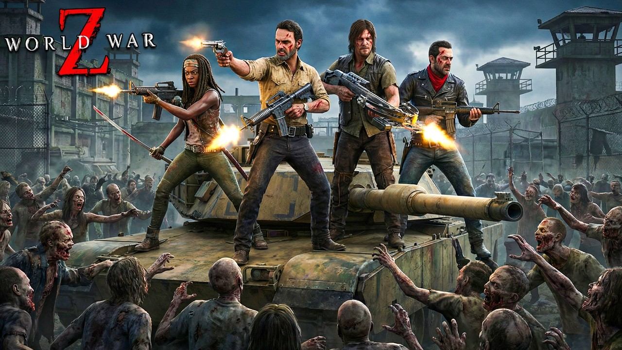 ХОДЯЧИЕ МЕРТВЕЦЫ В WORLD WAR Z! ТАНК vs 1.000.000 ЗОМБИ! ВЫЖИТЬ 24 ЧАСА В ТЮРЬМЕ С ЗОМБИ смотреть онлайн