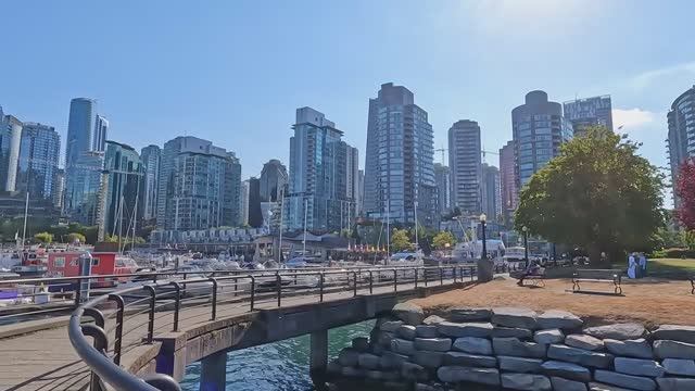 🇨🇦 Ванкувер, Канада - прогулка по солнечному Ванкуверу смотреть онлайн