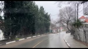 Ялта. Сосновая, Достоевского, Таврическая улицами до Гоголя ул. 25.01.2026. Крым. Crimea. Yalta.