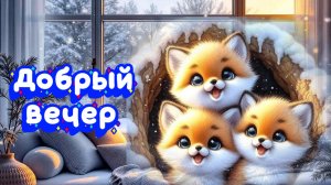 Добрый вечер. Желаю вам хорошего вечера.