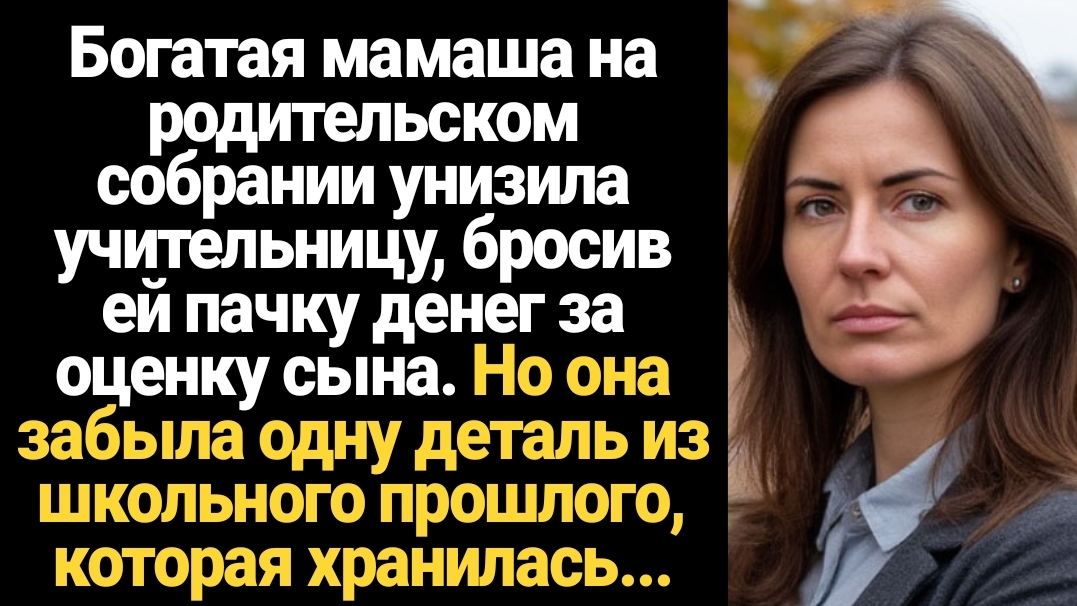 ИСТОРИИ ИЗ ЖИЗНИ/Богатая мамаша унизила учительницу, бросив ей в лицо пачку денег за оценку сына смотреть онлайн