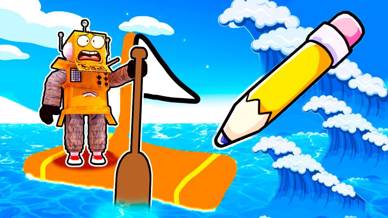 НАРИСУЙ ПЛОТ ЧТО БЫ СБЕЖАТЬ и ВЫЖИТЬ 😱 ROBLOX смотреть онлайн