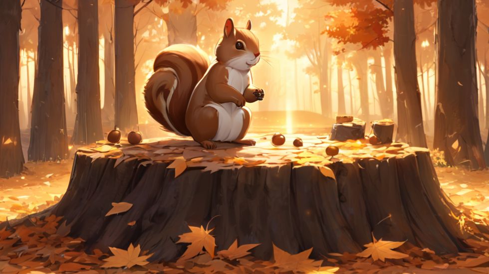 Тихая сказка о Белочкиных запасах   добрый короткий мультфильм