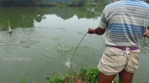 ЛОВЛЯ РЫБЫ СЕТЬЮ В ДЕРЕВНЕ