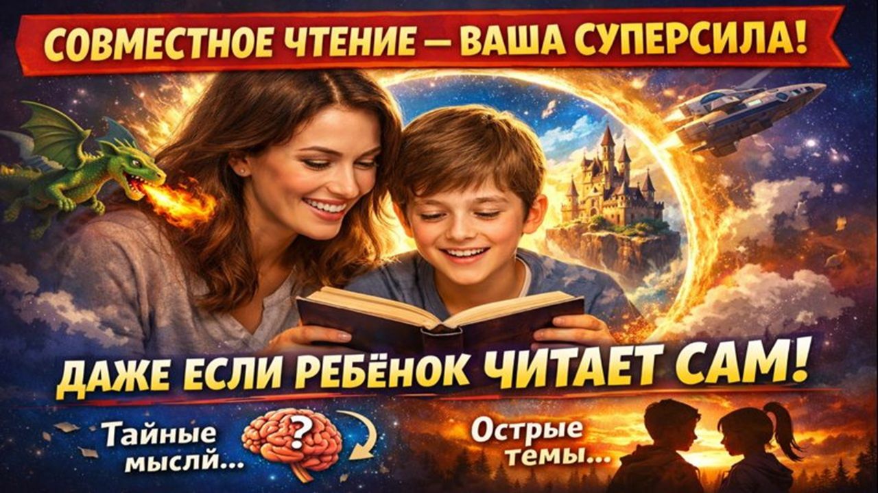Совместное чтение с ребёнком. Зачем? Как? И что читать?