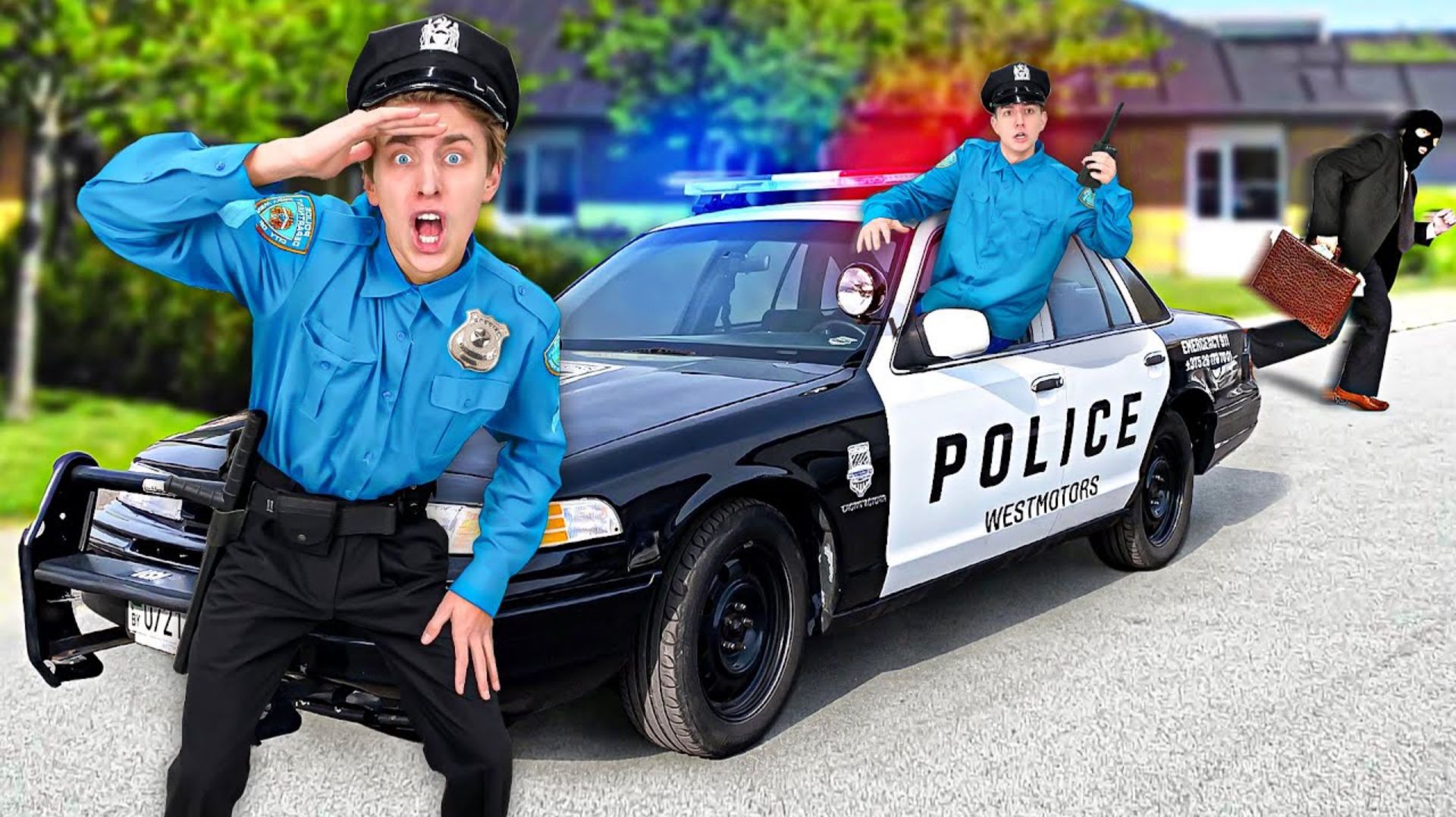 ВЛАД А4 - Стали ПОЛИЦЕЙСКИМИ на 24 ЧАСА Челлендж ! А4 смотреть онлайн