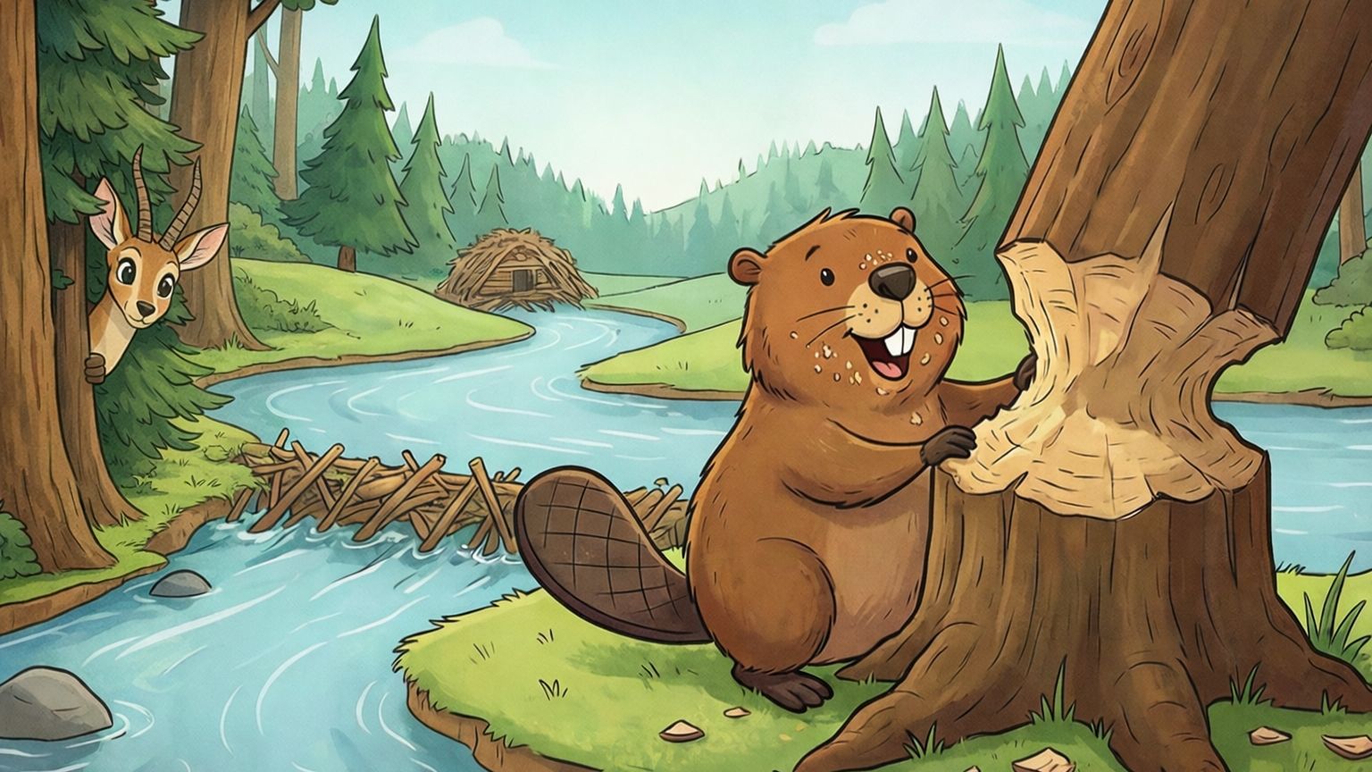 ДЕТСКАЯ скороговорка( про бобра и газель.) смотреть онлайн