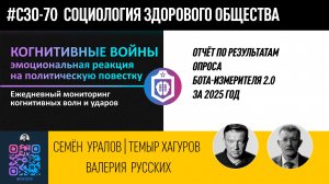 Когнитивные войны. Эмоциональная реакция на повестку. Аналитический отчёт. Уралов, Хагуров, Русских