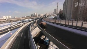 В Москве запустили движение по новым путепроводам на пересечении Южной рокады и МСД.