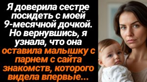 Жизненные Истории/Я доверила сестре посидеть с моей 9-месячной дочкой. Но вернувшись, я узнала, что