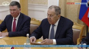 #ПрямойЭфир: Вступительное слово С.В.Лаврова в ходе переговоров с генсекретарем ОДКБ Т.Ш.Масадыковым