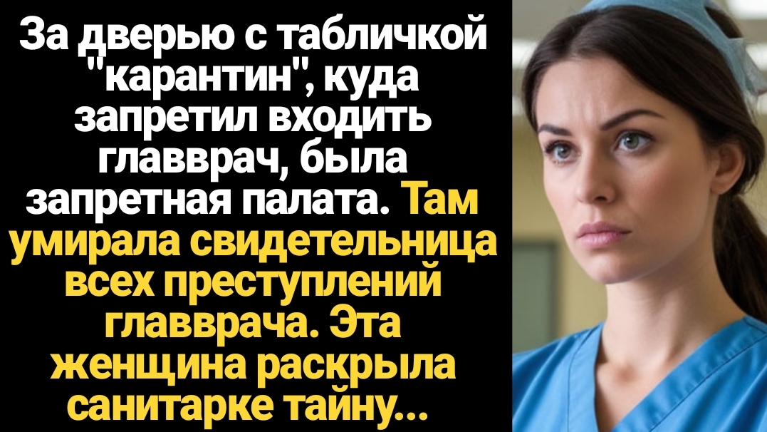 ИСТОРИИ ИЗ ЖИЗНИ/Санитарка услышала от старушки тайну преступлений главврача смотреть онлайн