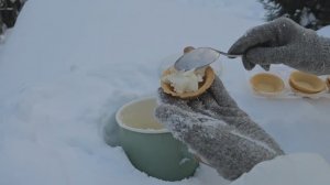 ✨Повторяю рецепт из интернета, Мороженое из снега!😍Получится или нет?