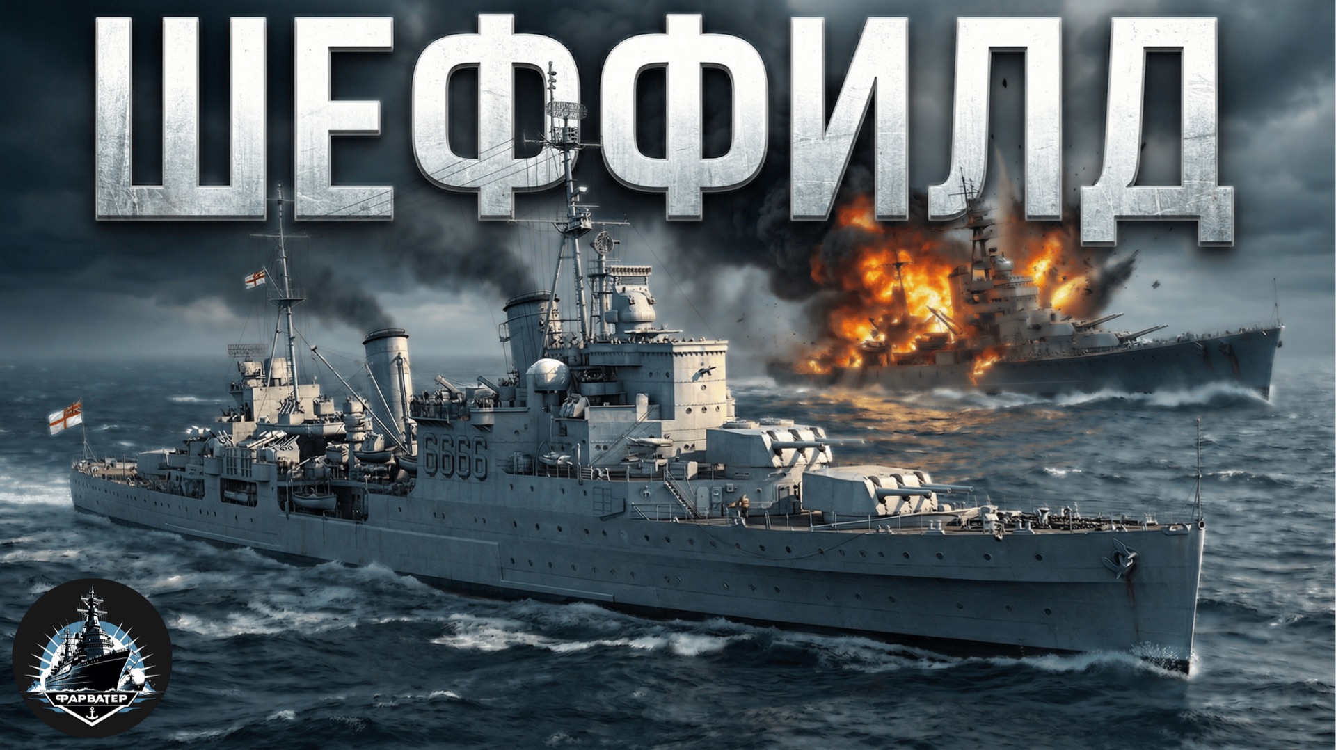 Крейсер Шеффилд. Легкие крейсера Британии 1930х. смотреть онлайн